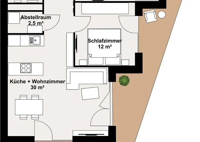 Luxusapartment Mit 40 Qm Terrasse, E-parkplatz Und Parkplatz Graz